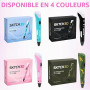 SKTCH3D Stylo 3D Pen Professionnel, PLA, Écran LCD, Loisirs Créatifs – Rose | 50m de filament (10 couleurs, 5m chacune), livret