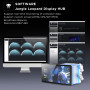 TZMRIT PF360 Aio Water Cooling 360 mm with 5.5 Inch LCD Magnetic Screen Display, All-in-One ARGB Infinity Mirror 2000 RPM PWM Fa