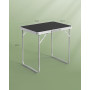 WOLTU Table de Camping Pliante, 70x60x50 cm, Noir | en Aluminium et MDF, Table de Jardin, Portable, pour Plage Balcon