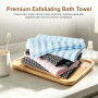 4PCS Serviettes Exfoliantes Japonaises, Serviette de Douche Exfoliante | Serviette Exfoliante Unisexe, Serviette Exfoliant pour 