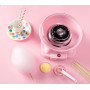Bestron machine barbe à papa, Cotton Candy Maker avec 10 bâtonnets & cuillère à mesurer, idéal pour les anniversaires d'enfants
