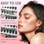 KEYRI 580 Pièces Faux Cils Individuel 30-100D Curl Extension Cils | pour l'extension de Cils à Domicile Kit Faux Cils DIY Kit Ex