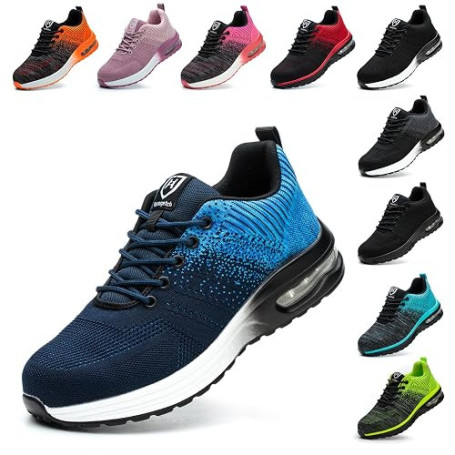 Baofular Chaussures de Sécurité Hommes Femmes Légère Basket Securite Confortable Antidérapante Chaussures de Travail Respirantes