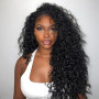 Perruque Bresilienne Half Wig Human Hair 200 Densité 3 In 1 Seamless Flip Over Perruque Femme Naturelle Cheveux Human Hair Deep