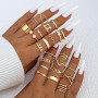 JSTHHTT 46 Pcs Parure Bijoux Femme, Bracelet Femme, Bijoux Femme, Collier Femme Or, Bagues, Boucles d'Oreilles Créoles, Lot de B