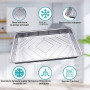 LATERN 30 Pièces Plateaux de Cuisson en Aluminium, 31 x 21 x 5cm Plats à Rôtir Jetables Va au Congélateur Poêles à Frire pour Se