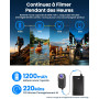 Veralyxa Caméra Sport, 4K Mini Camera Sport WiFi avec Carte 64 Go, Camera POV Caméra Portative étanche IP65, Action Cam – Autono
