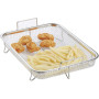 PIQIUQIU Panier de Barbecue en Acier Inoxydable Multifonction Grille de Barbecue Plateau de Cuisson pour Frites, Grillade (30x 2