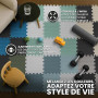 bemaxx Tapis de Fitness Protection de Sol Salle de Sport - Dalles en Mousse | EVA Caoutchouc sans BPA Matelas Puzzle Yoga Pilate