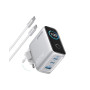 Anker Chargeur USB C 100W Max 3 Ports | Adaptateur Mural GaN Ultra-Compact, Écran Intelligent, Contrôle Tactile, pour MacBook, i