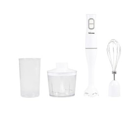 Tristar Mixeur à main set - 350 W - Bâton extra-long - Mixeur plongeant - Hachoir - Gobelet gradué - Fouet - Blanc -MX-4851