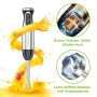 Bonsenkitchen Mixeur Plongeant, 4-en-1 Mixeur Plongeur Multifonction 1000W | 20 Vitesse Réglable, avec Fouet, Hachoir de 500ml e
