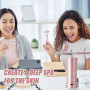 GOEDCH AirBrush Set avec compresseur : pistolet aérographe manuel multi-fonction, aérographe portable rechargeable avec buse de