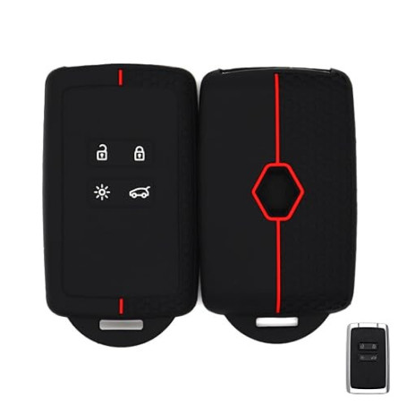 Coque Clé De Voiture pour Renault,Etui Carte Renault,Protège Clé Voiture,Compatible avec Renault Clio Megane Koleos Kadjar Kango