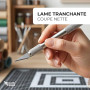 Klangfeiler® Cutter de précision avec 10 lames – Scalpel de découpe