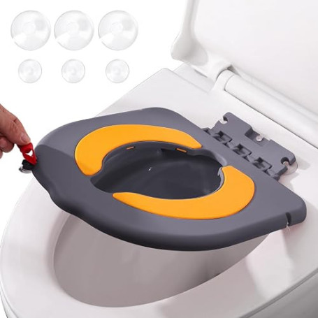 auvstar Reducteur Toilette Enfant avec Base à Ventouse,Réducteur WC Bébé,Siège de Toilette de Voyage Portatif pour Garçon et Fil