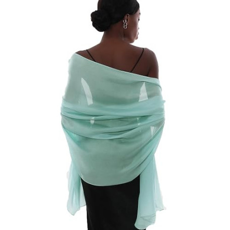 PIOYMEYA Chale Etole Femme Mariage Echarpe Foulard pour Robe Soiree Grosse Echarpes et Foulards Pashmina