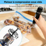 Portable Machine Sous Vide Alimentaire avec Réservoir Visible 60 kPa Puissant Appareil de Mise Sous Vide avec 10 Sacs Réutilisab