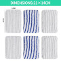 GIONAR 6pcs Lingettes Clean and Steam pour Rowenta Clean & Steam ZR005801/ZR005804/ZR850002/RY7/RY8 Série, Serpillère Microfibre
