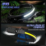 Aaizplz 2 Pièces Lampe Frontale LED Ultra Puissante,2000 Lumens 5 Modes Lampe Frontale Rechargeable,Capteur De Mouvement USB IPX