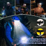 Aaizplz 2 Pièces Lampe Frontale LED Ultra Puissante,2000 Lumens 5 Modes Lampe Frontale Rechargeable,Capteur De Mouvement USB IPX