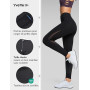 Yvette Leggings de Sport Femme Mesh Opaque Taille Haute | Pantalon de Yoga Doux Respirant Grande Taille Pilates Fitness Voyage G