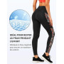 Yvette Leggings de Sport Femmes Imprimé Taille Haute | Opaque,Pantalon de Yoga Non Transparent Doux avec Poches Jogging Fitness