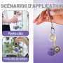 Teegxddy 1 psc Fruit du Démon Pendentif Clé Fruit du Démon Pièce O Devil Cadeau idéal pour les fans Porte Clef Porte Clef Pièce 