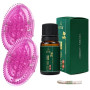 Brosse Méridienne,2Pièces Brosse Massage,Huiles Essentielles,Ruban Mesurer | Peigne de Relaxation Complet du CorpsUtilisé pour M
