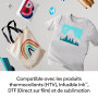 Cricut EasyPress SE (30.5 X 25.3 CM), presse à chaud pour t-shirts, coussins, sacs fourre-tout et plus encore – Framboise