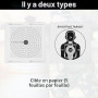 Boîte de cibles à plombs pour Airsoft Comprenant Une Cible pendulaire, Une Cible à plombs, des Accessoires pour Carabine à air c