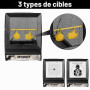 Boîte de cibles à plombs pour Airsoft Comprenant Une Cible pendulaire, Une Cible à plombs, des Accessoires pour Carabine à air c