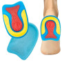 Talonnette Gel Silicone Antichoc Amortissante Orthopédique Taille S pour Fasciite Plantaire, Douleurs au Talon d'Achille, Coussi