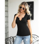 Aottori T Shirt Femme Col V Manches Courtes Coupe Décontractée Uni Été | Tissu uni, col V avec manches courtes, coupe décontract