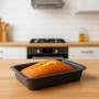 PARENCE – Moule Rectangulaire 47,5×31,5×5,5 cm – Plat Four Antiadhésif Téflon – Cuisson Viande, Légumes, Lasagnes, Gâteau