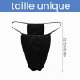 FUIPVGI 30 Pièces Slips Jetables pour Femme, Culotte Jetable Slip Femme Strings, Non Tissés String T Jetable Culottes Bikini