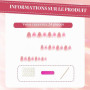 Zosutetoxo Faux ongles amande courte 3D fleurs rose ombré or ongles à coller faux ongles set pour femmes