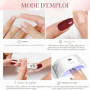 Zosutetoxo Faux ongles amande courte 3D fleurs rose ombré or ongles à coller faux ongles set pour femmes