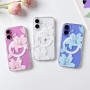 NITITOP Magnétique Coque pour iPhone 16 Fleur de Lys, Rose | avec Motif Floral et Papillon, pour Femme Fille, Compatible avec Ma
