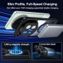 Rojeuinn Coque pour Vivo X300 Ultra 5G, PC de Haute Qualité avec Support Rotatif à 360° et Ventouse Magnétique, Anti-Chute, Anti