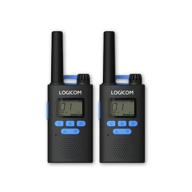 Logicom - Essential - Talkie-Walkie - PMR446 - sans Licence - Portée 10 km - autonomie 20h - écran LCD - USB-C - Lampe Torche -