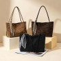 VOESLD Sac à Main Femme Grand Cabas Shopper Bandoulière Hobo Vintage