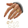 xlwen 7PCS Bague Phalange Style Vintage, Bague Femme Acier Inoxydable | Fille Vintage Phalange Bague pour Femmes Bagues en Allia
