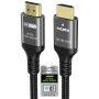 Ubluker 10K 8K 4K Câble HDMI 48Gbps 1M, Certifié Ultra Haut Débit HDMI® Cable 4K 240Hz 144Hz 120Hz 8K60Hz 0,01ms HDR10+ ARC eARC