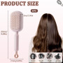 OuryTech Brosse Boucles, Brosse à Cheveux Bouclés Avec Massage Coussin d'Air, Peigne Boucles Et Démêlage Anti-Statique Pour Tous