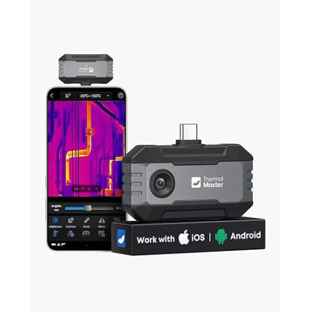 Thermal Master P1 Caméra Thermique pour iPhone & Android USB-C, X³ IR Résolution 320x240, -20°C à 600°C, 15x Zoom, 25 Hz Caméra