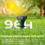 Keero Anti Taupe Solaire, Lot de 2 Répulsif Taupe Vibration et Ultrasons, Efficace Contre Les Taupes, Les Campagnols, Les Souris