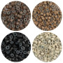 AYBUY 200 Pièces d'anneaux Micro Liens Perles en Silicone 2.5 x 3.0 x 5.0mm | Micro Anneaux Pour Extension Cheveux, pour Coller