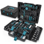 Sundpey Mallette à Outils 379 Pièces, Boite a Outils Avec Tiroir Ménagers Généraux Caisse a Outil Complete avec Cliquet, Tournev