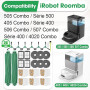 RUKHOOL 505 405 Accessoires pour iRobot Roomba Plus 405/505 / 500/400 / 506/507 Combo Pièces de Rechange pour 405 Kit 2 Brosses